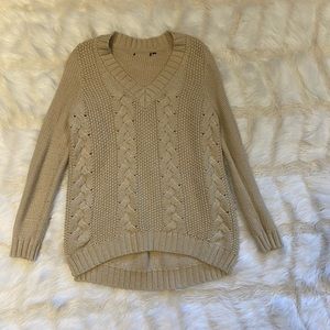 Zara Cream Knit Sweater.